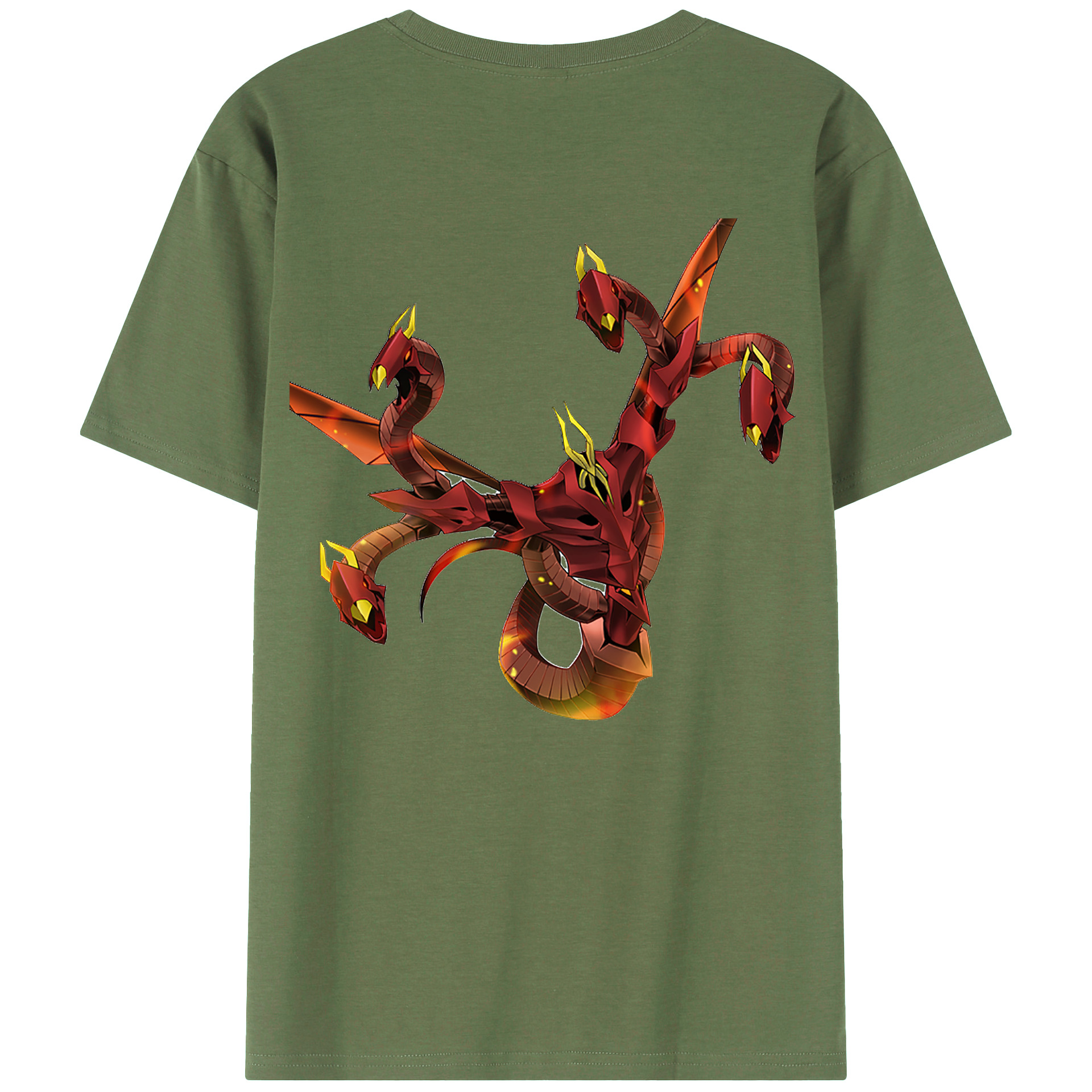 （画像用） 遊☆戯☆王 Yu-Gi-Oh! 綿100％ メンズ半袖Tシャツ（バックプリント） 通気性